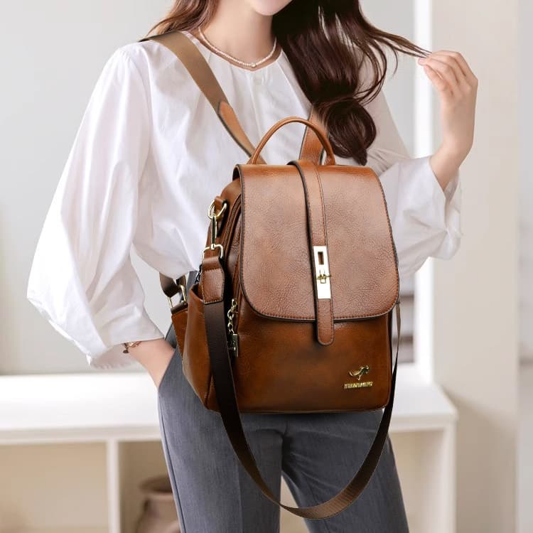 Stylish and Simple Women's Large-capacity Backpack