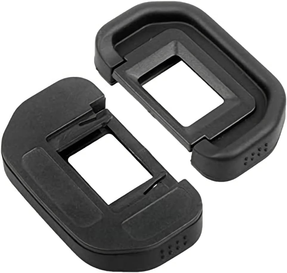 Set of 2 EB Compatible with Canon EOS DIGITAL 5D Mark 6D Mark EOS and Other Canon DSLR Includes a Hot Shoe Cover with a Spirit Eyepieces/Eyecups - II,