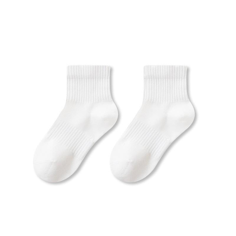 Premium A-Class Cotton Kids Crew Socks Antibacterial Seamless Sports Socks for Boys Girls Spring Autumn Winter