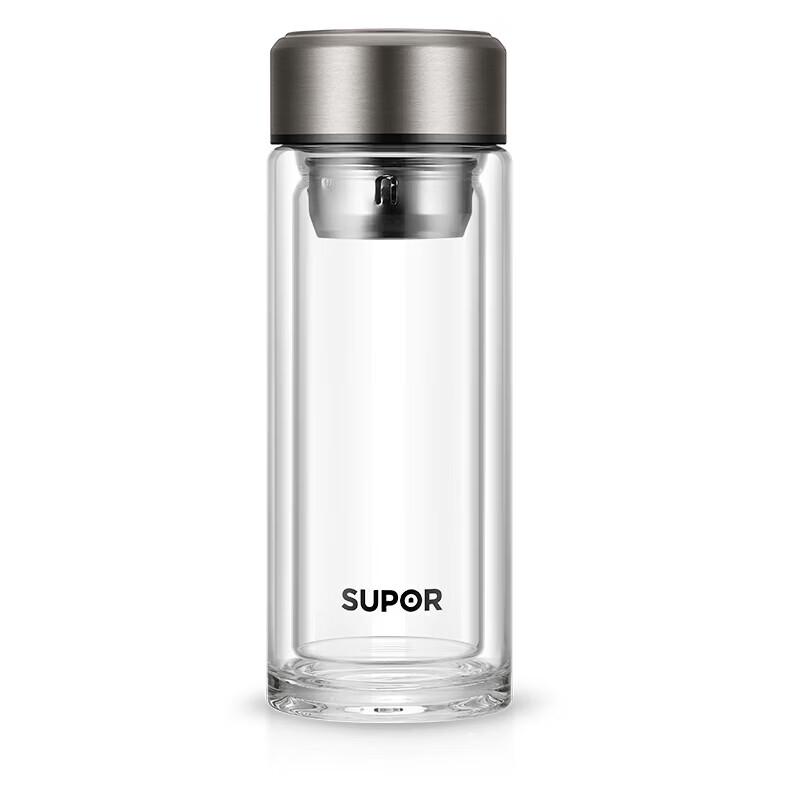 SUPOR 380ml Double-Layer Heat-Resistant Glass Cup