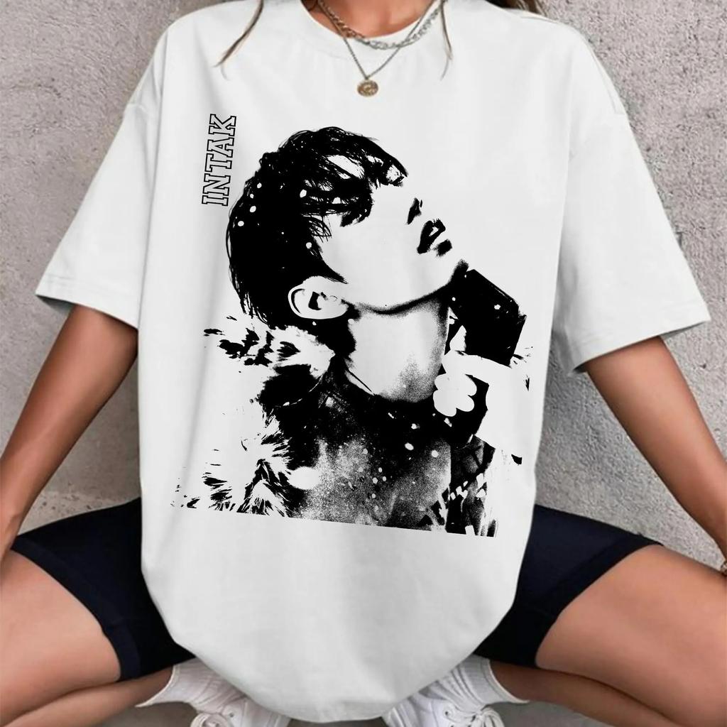 Sommer Unisex P1Harmony 2026 DUH Gleiches T-Shirt Kpop Print Sommer Kurzarm-T-Shirt für Fans Herren Damen Kleidung Streetwear T-Shirts
