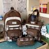 Schoolbag Junior High School Student Schoolbag Female Plaid Versatile High-value College Student Large-capacity High School Student Backpack Primary 