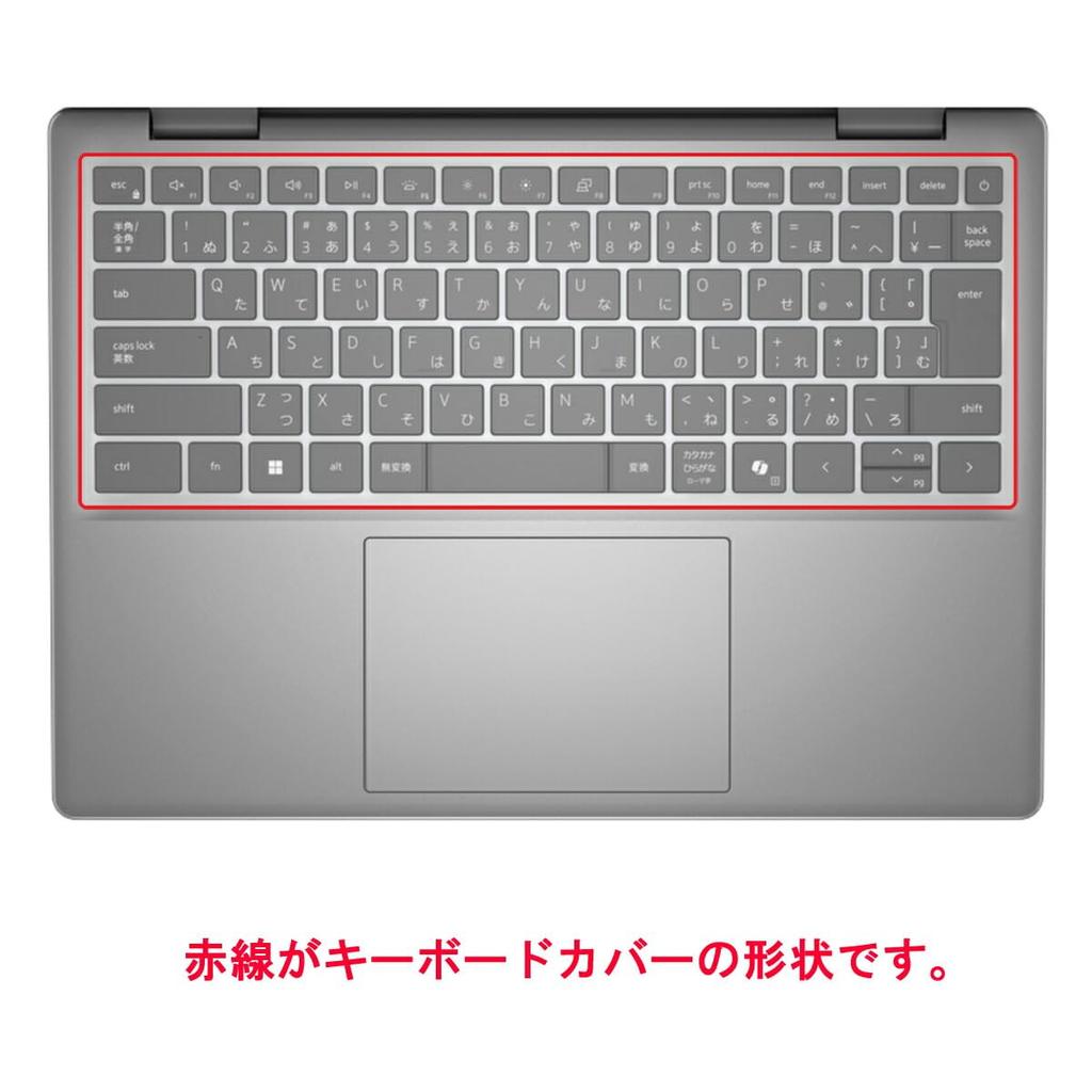 ClearView Keyboard Cover Protective Film for Dell Inspiron 14 5441 2024 Model Made in Japan [Quiet]