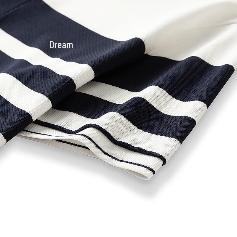 Septwolves Men's 7A Antibacterial Cool Stripe Polo T-Shirt