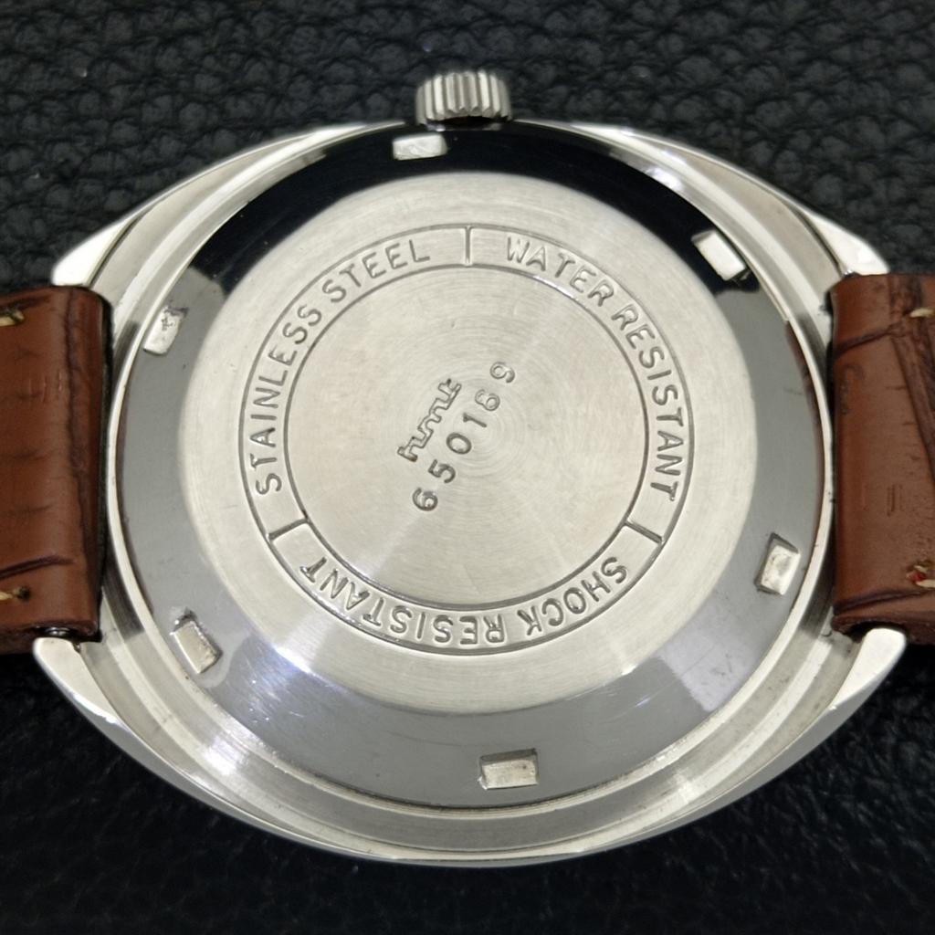 Montre automatique d'occasion pour homme HMT Kanchan Deluxe 6501, cadran rouge, modèle indien a432207-2 R110-a432207