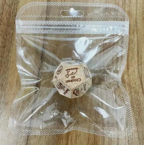 

Top Quality Unique Wooden Decision Dice Set for Couples - Food-Themed Game - Perfect Gift for Christmas Or Birthday