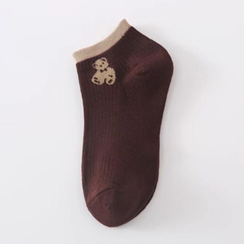 Shop Women S Cute Bear Ankle SockS 5 Pair Set wdmS wSo tS14111979