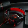 LED Light Soft Ear Muff Adjustable Over-ear PC Notebook Gaming Wired Headset