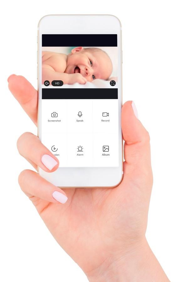 Elektronická video chůvička Wi-Fi Alecto SMARTBABY5, Alecto
