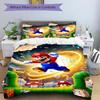 Mario'S Adventure Mushroom Land Print 3Pcs Bedding Setduvet Cover With 2 Bedropillowcase Home Birthday Gift