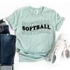 Softball T-shirt, Women Softball Shirt, School Sports Gift, Game Day Tee, Softball Mom Top, Favorite Player Shirts, Women's Tee, Mom Shirts
