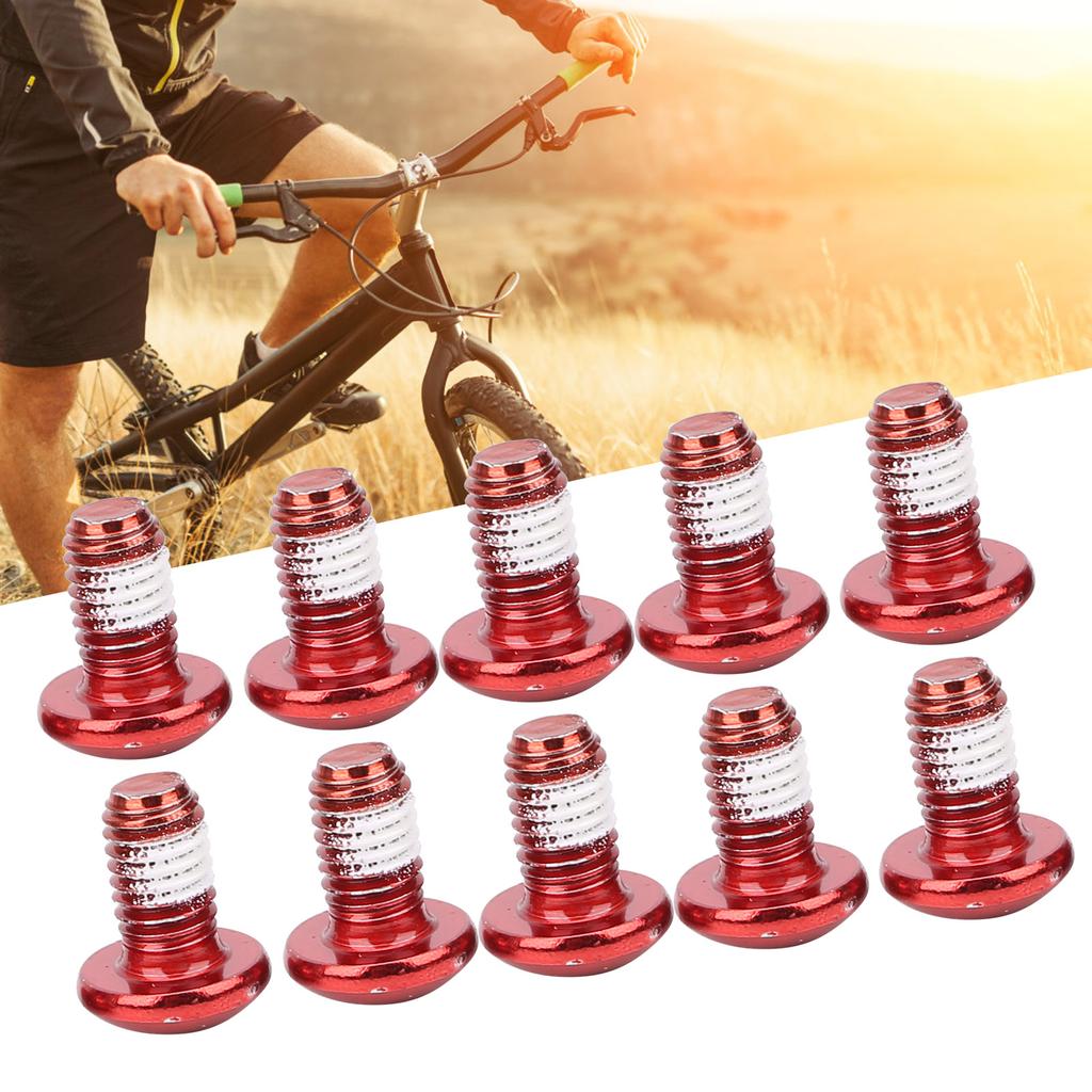 24pz ZTTO Viti per Freni a Disco da Bicicletta T25 Bulloni Colorati M5x10mm0.4in Acciaio Resistenza all'UsuraRosso