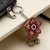 Keychain Pendant Cartoon Flower Design Plastic Key Chain for Lover Mother Sister Wife Girlfriend Birthday Christmas Charm