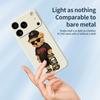 For iPhone 17 Pro Case Cool Bear Pattern Printing Straight Edge TPU Phone Back Cover