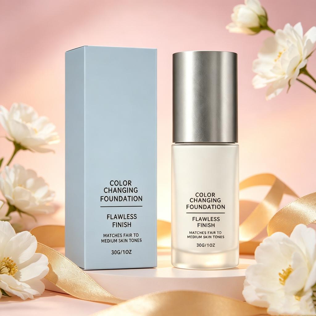Liquid Foundation Makeup Full Coverage Color Changing Oil-Control For Dark Skin Waterproof Original Foundation Liquids For Women