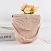 Pure Color Children Straw Bag Handmade Rattan Bag New Handwoven Beach Bag  Women