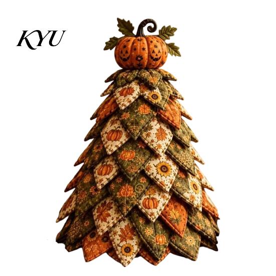 Pacchetto Completo Materiale da Cucito Kit Artigianale Albero di Natale in Tessuto Trapuntato Fai da Te, Set Regalo Fatto a Mano Patchwork Vintage per Insegnanti Amici Natale, da Tavolo