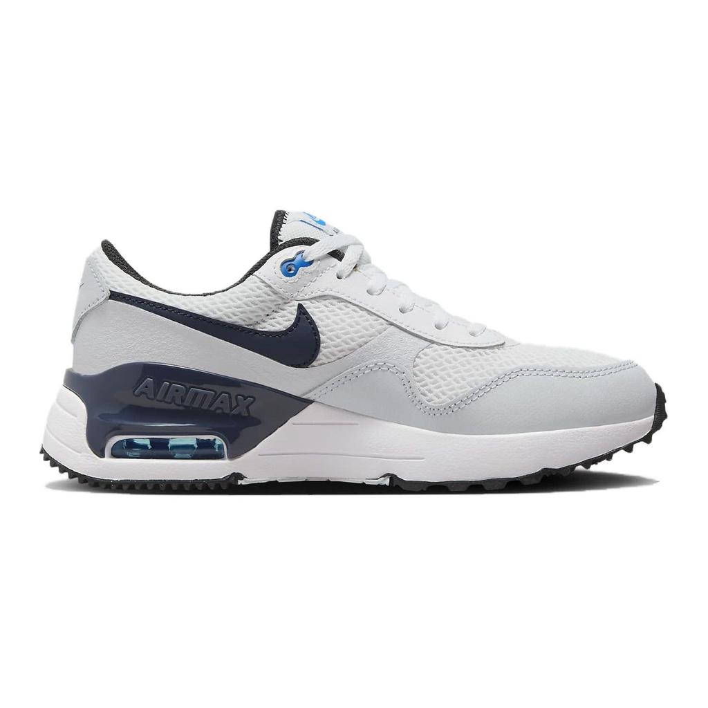 Nike Air Max SYSTM GS White Thunder Blue Kids Sneakers Football-Grey Photo-Blue DQ0284-112