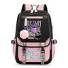 K-pop Demon Hunters Anime School Backpack Cute Cartoon Print Bag For Students -CAA