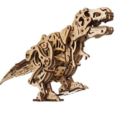 Ugears Tyrannosaurus Rex Wooden Puzzle No Glue or Tools 3D Dinosaur Adult Wooden Assembly Advanced Level - Moving, Required, Puzzle, Model, Kit,