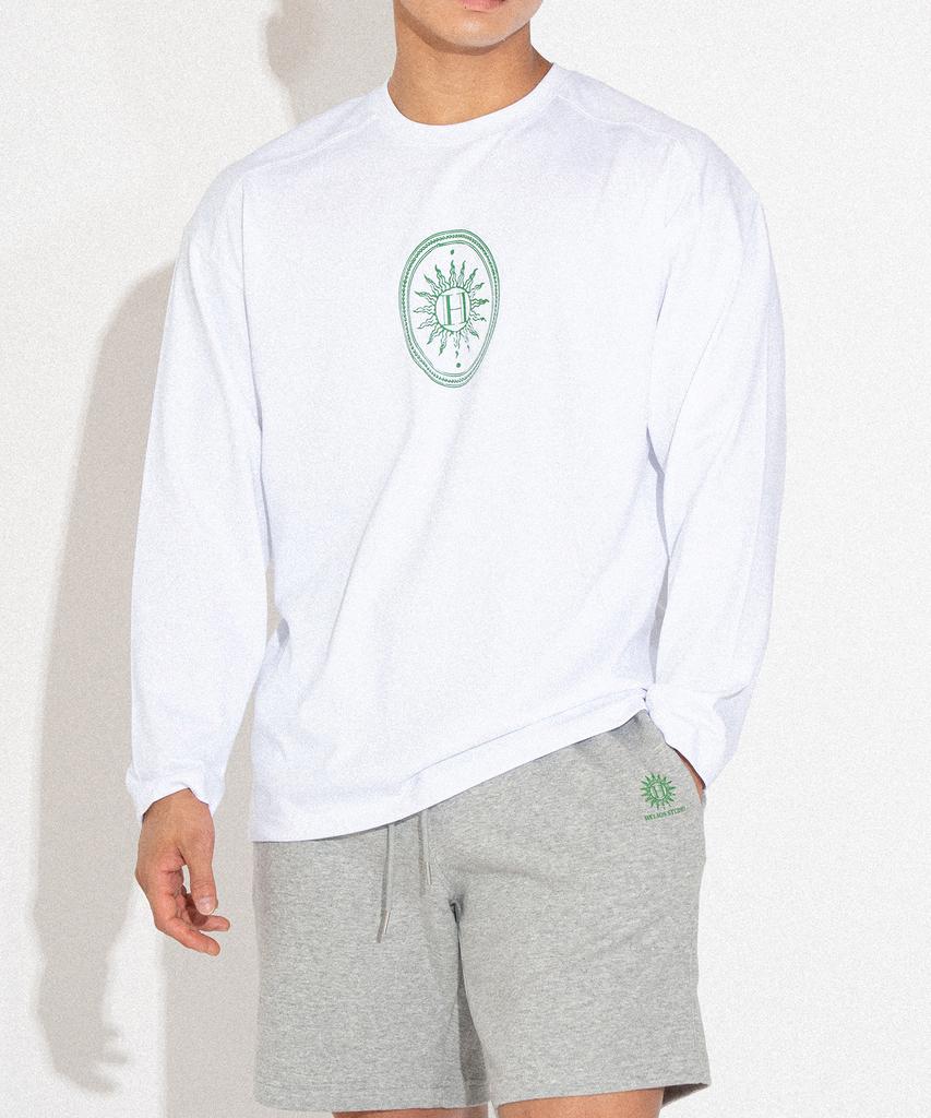 Hellioseu Oversized T-Shirt Signature.1 [White/Green]