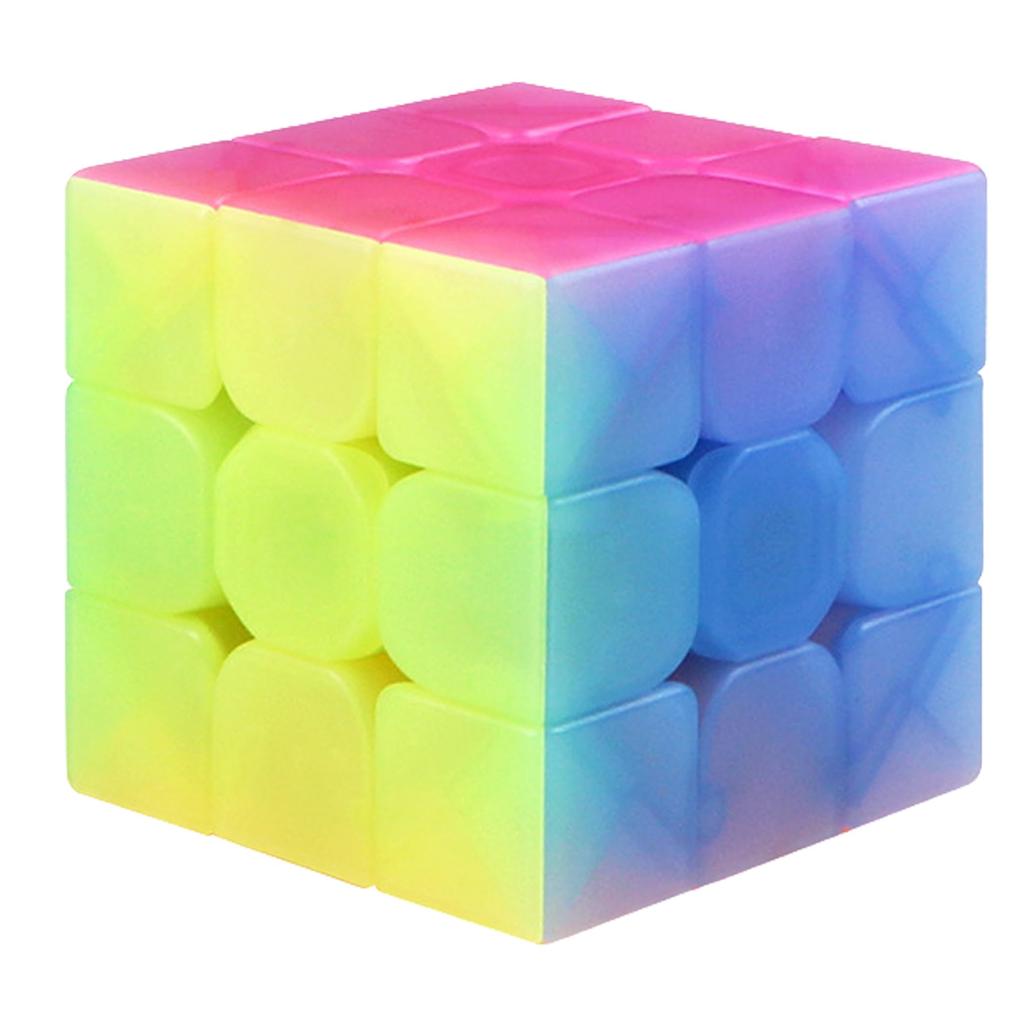JellyCube 3x3 Magic A and bouncy 3D puzzle for children and Brain and fine motor Perfect for desk school entrance and home Suitable for ages 6 and