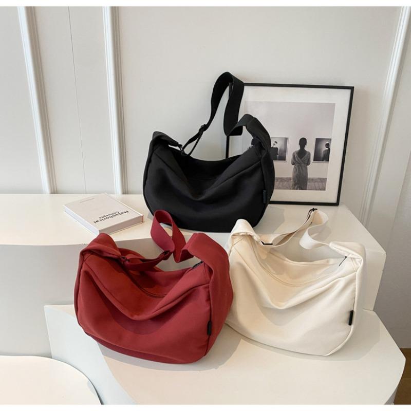 Setki Prostej Modnej Płóciennej Torby Tekstura Duża Pojemność Dojazdowa Niszowy Design Rekreacyjna Na Ramię Crossbody Torba Pierożek