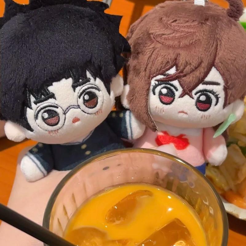 Dandadan Momo Okarun Przenośna Pluszowa Lalka Miękka Zawieszka do Samochodu lub Plecaka Dekoracja na Biurko Idealny Prezent Urodzinowy Zabawka Pluszowa