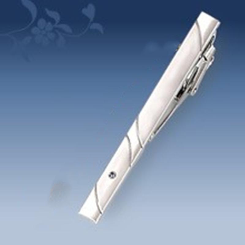 Men's Geometric Frosted Tie Clip - Stylish & Personalized Business Accessory