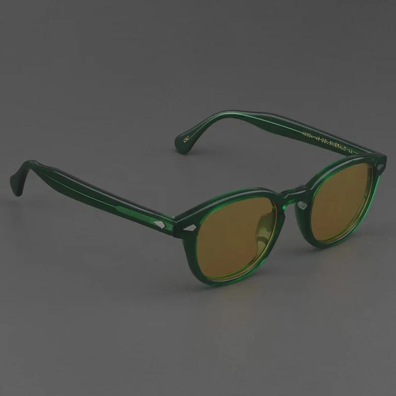 Gafas de sol polarizadas Johnny Depp Lemtosh para mujer, marca de lujo, estilo vintage de acetato, gafas de visión nocturna.