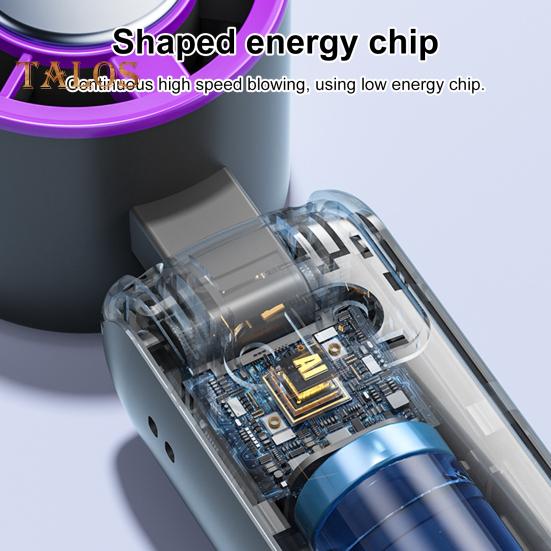 Cooling Fan Digital Display 100 Speeds Strong Airflow Low Noise USB Rechargeable Small Handheld Fan Air Cooler