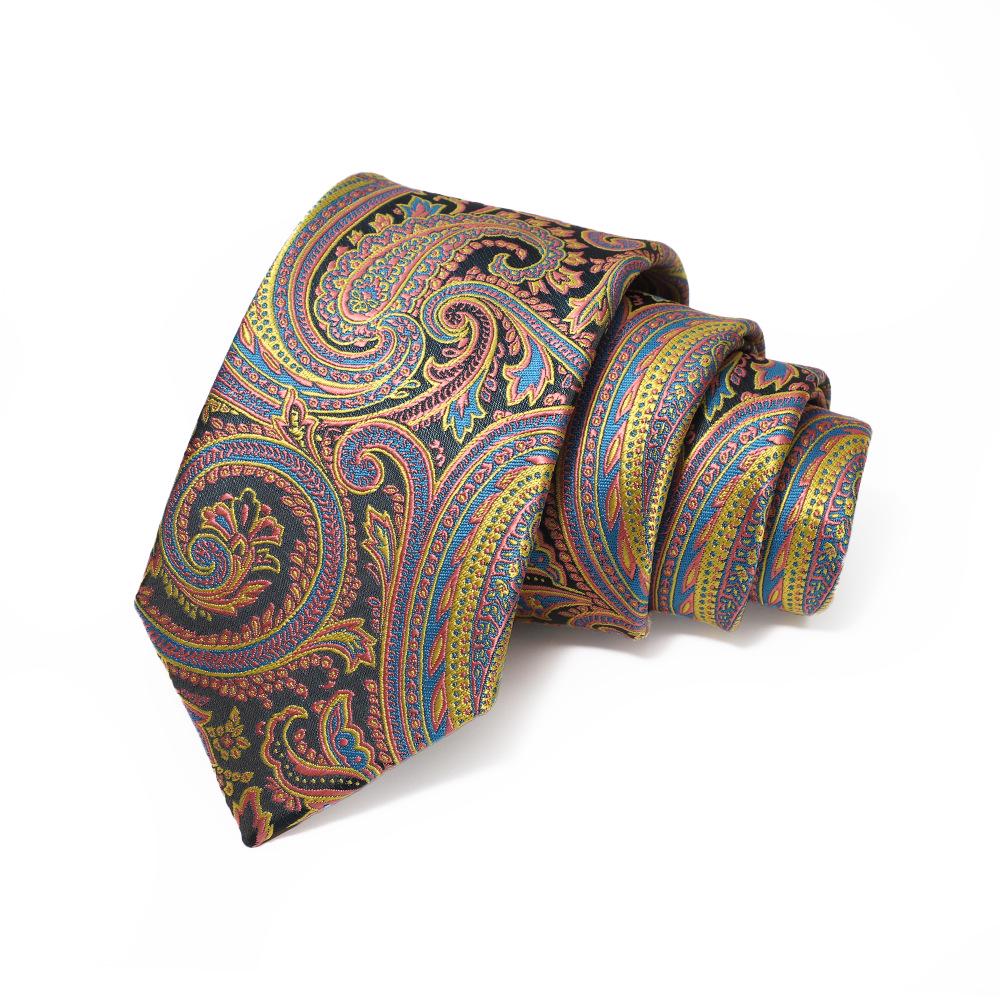 Corbata de Jacquard Rayada para Hombre, Atada a Mano, Poliéster, 8cm, Accesorio Formal de Negocios de Alta Gama