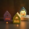 DIY Glue Drop Mold Love House Candlestick Silicone Mold Gypsum Candle Decoration Mold