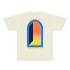 CASA Casablanca Short Sleeve T Shirt Couples Star Castle Letter Print Casual Loose Fit