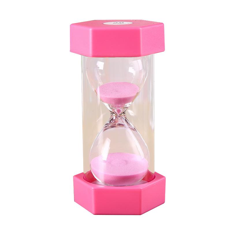 Hexagonal High-End Drop-Proof 5-Minute Glass Timer Ornament