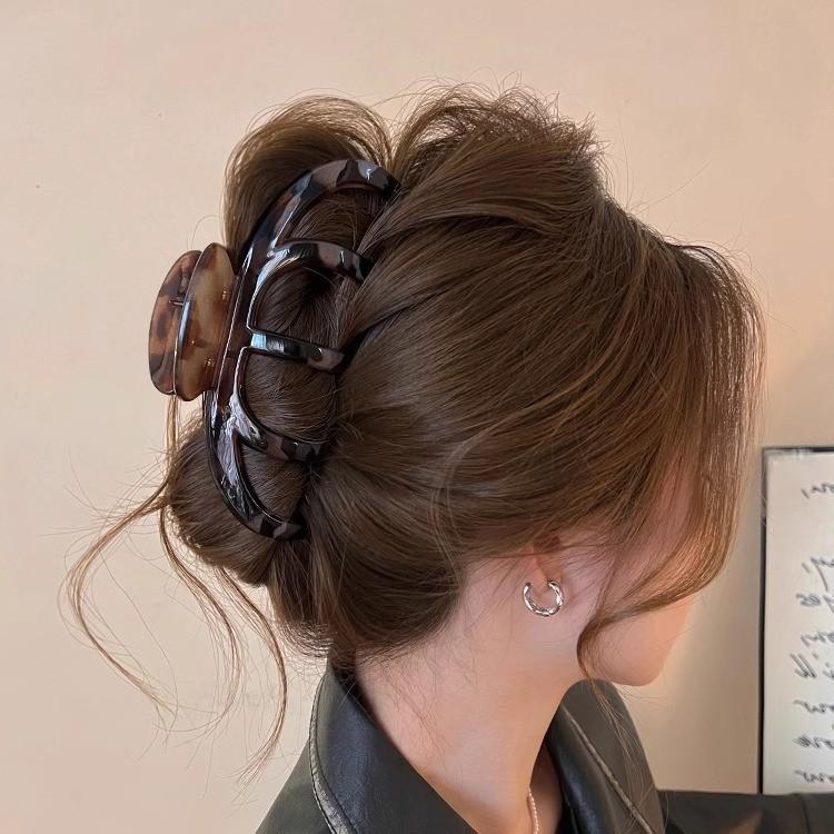 Leopardenmuster Haarspange Große Kapazität Haarklammer Für Damen Modeaccessoires