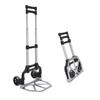 Aluminium Folding Hand Truck Trolley, Heavy Duty Foldable Sack Cart with Adjustable Telescoping Handle, 70KG Load Capacity