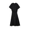 Rap Waist-Slit Shirt-Style Long Dress Ar2Wo568