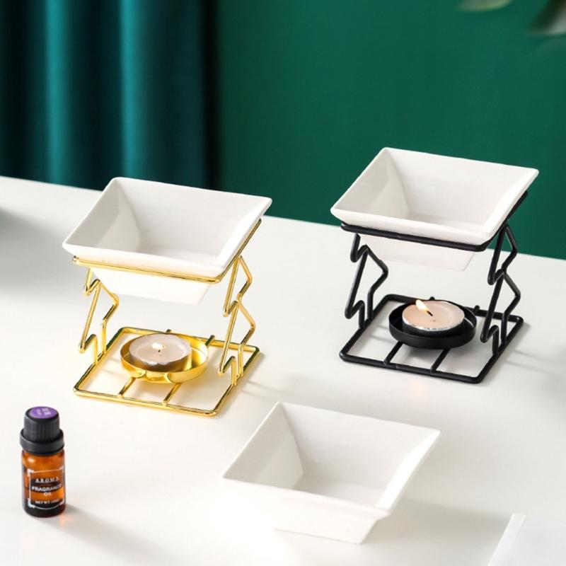 Podgrzewacze do wosku Kominki do olejków eterycznych,Kominki do olejków Podgrzewacz do wosku na tealight Uchwyt do aromaterapii Dyfuzor zapachowy do świec