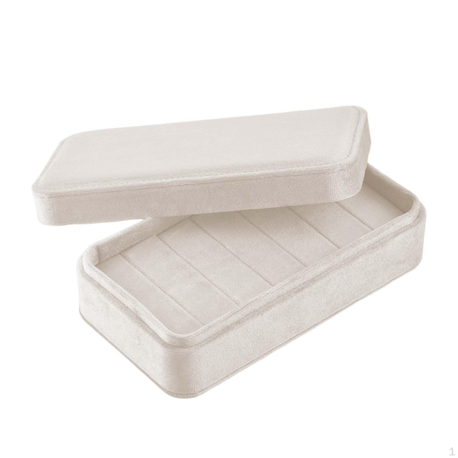 

Подставка для хранения ювелирных колец, коробка для хранения с крышкой, серьги для туалетных столиков White