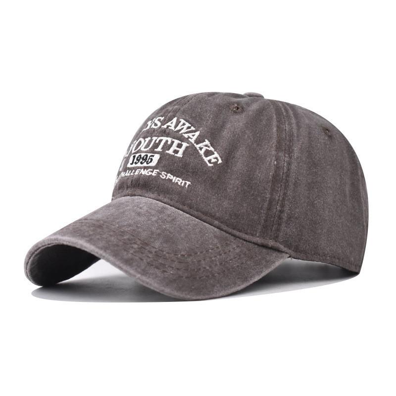 Hat Youth Letter Embroidered Baseball Hat Pure Cotton Sun Hat Visor