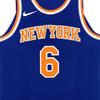 Nike X NBA Samenwerking New York Knicks Porzingis Mode Comfortabel Zacht Huidvriendelijk Basketbalshirt Uniseks shirt Blauw 863032-495