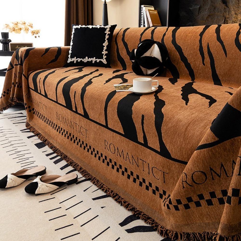Leopard print sofa cover Chenier universal four-season universal 2025 new sofa cover cloth cover sofa cover non-slip
