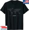 Merchandise XRP Regalo Criptovaluta Blockchain Crypto T-Shirt Mappa del Mondo XRP Tee T-Shirt Unisex