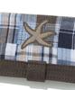 The Coldest Moment Tcm Check Button Card Wallet (Brown)