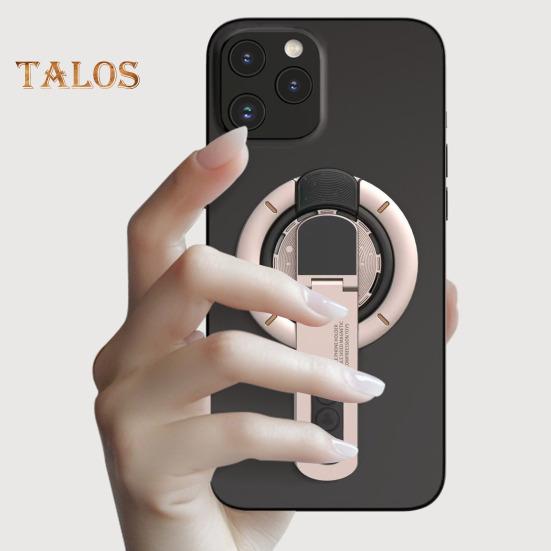 Magnetic Phone Ring Stand 360 Degrees Rotating Luminous Phone Bracket Multi-Angle Adjustable Double-Sided Phone Holder for Stress Relief & Mood