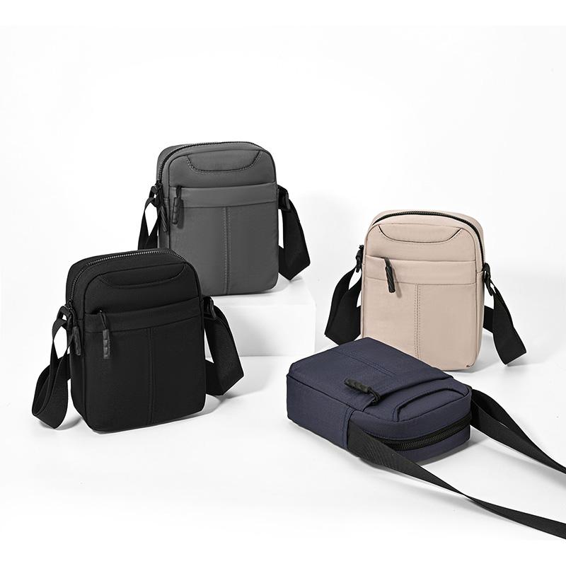 Nylon Crossbody Bag Multi-Pocket Design Men's Casual Daily Outdoor Messenger Bag