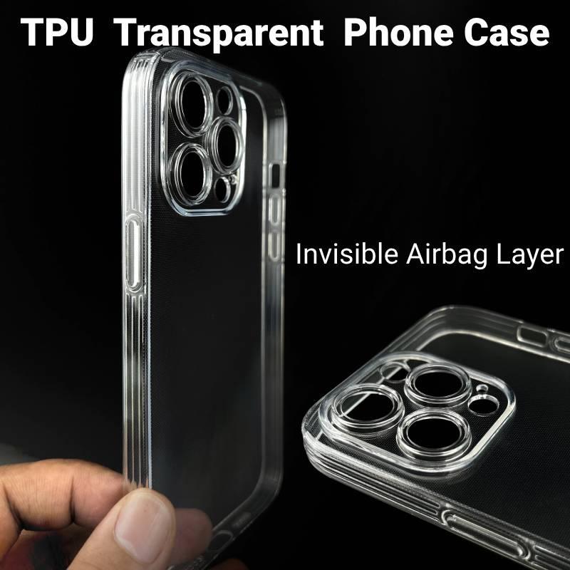 New 15 Apple Phone Case Transparent Tpu Material All-around Protection