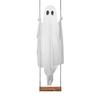 5FT Large Hanging Swing Ghost Halloween Decor LED Lighted Outdoor Swing White Ghost for Porch Yard Garden Tree Decor