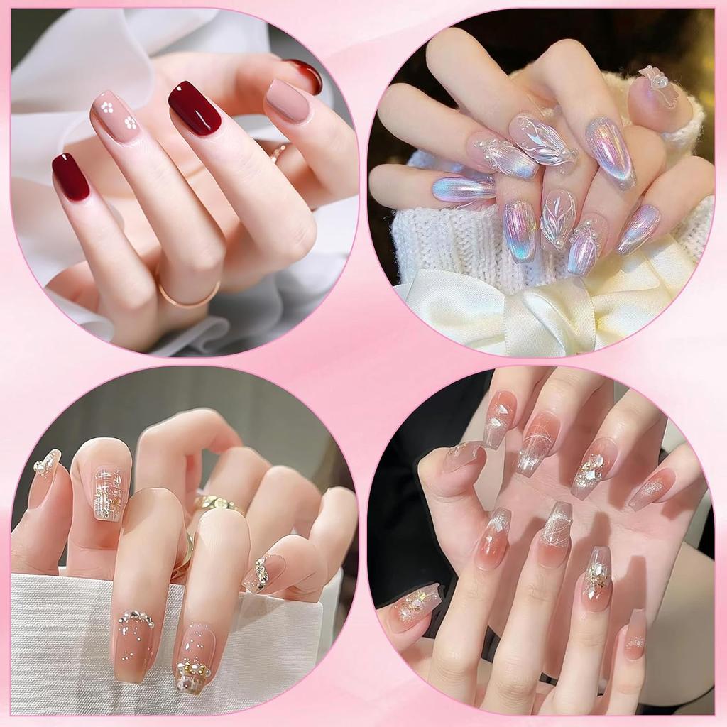 3 Pcs 3d Acrylic Nail Brush Set, Nails Design Brush With Non-Slip Handle, Pink With Non-Slip Handle Flower Brushs Tools for Women Diy Home Salon